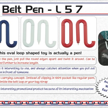Personalized belt pen