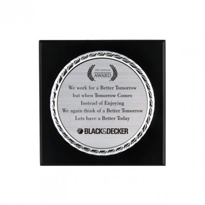 Personalized Black&Decker Engraving Area Memento (4" Dia)
