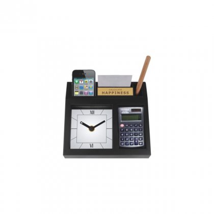 Personalized Cal. Happiness With Calculater Table Clock (0.5"X2")