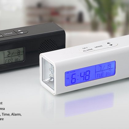 Personalized Clock With Radio And Torch