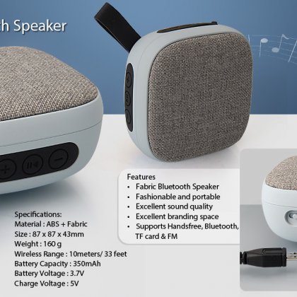 Personalized Fabric Bluetooth Speaker