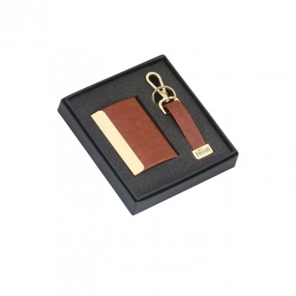 Personalized Ferroli (Key Chain+ Visiting Card) Gift Set