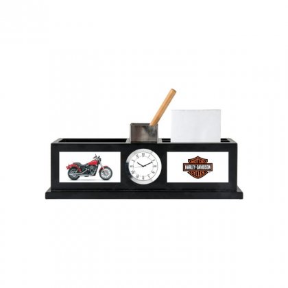 Personalized Harley Davidson Colour Printing Table Clock (1.5"X3")