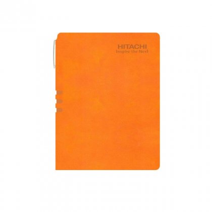 Personalized Hitachi A5 Notebook (Orange)