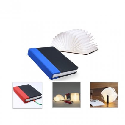 Personalized Mini Book Lamp (G E N E R I C G I F T S - Mini Book Lamp) / Black/Blue, Black/Red