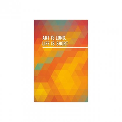 Personalized Art Is Long Life Is Short Thematic Softcover Notebook