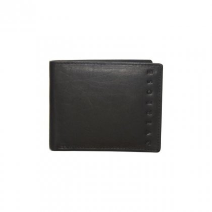 Personalized Flagship Black Leather Wallet