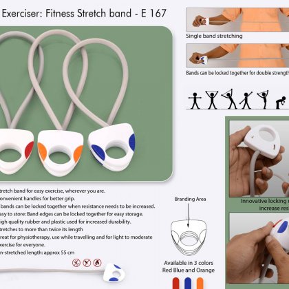 Personalized portable exerciser: stretch band