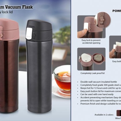 Personalized Premium Vacuum Flask With Easy Lock Lid (500Ml Approx)