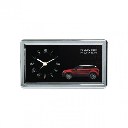 Personalized Range Rover Chrome Plated Table Clock (3.5"X7")