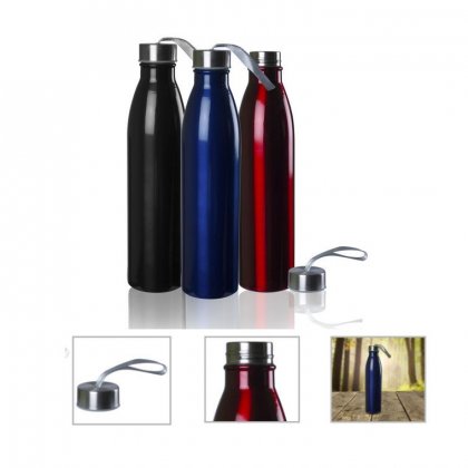 Personalized Stainless Steel - Bottle (1000Ml) (A Q U A - Magnum) / Black, Blue, Red