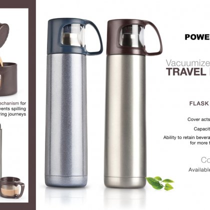 Personalized vacuumized travel flask (700 ml approx)