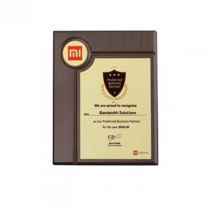 Personalized Xiomi Mi Award Memento