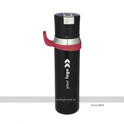 Personalized Black Red Premium Flask 550ml