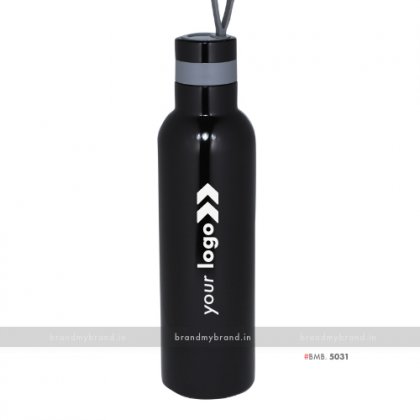 Personalized Black Steel Bottle 1000ml