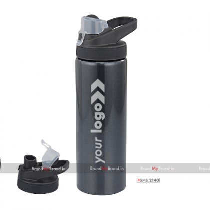 Personalized black trump-single wall stainless steel bottle (850 ml)