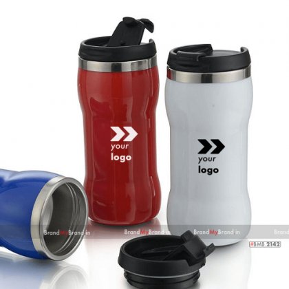 Personalized blue/white/red dumbell sipper (300 ml)