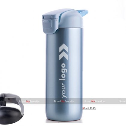 Personalized light blue suction bottle-guardian
