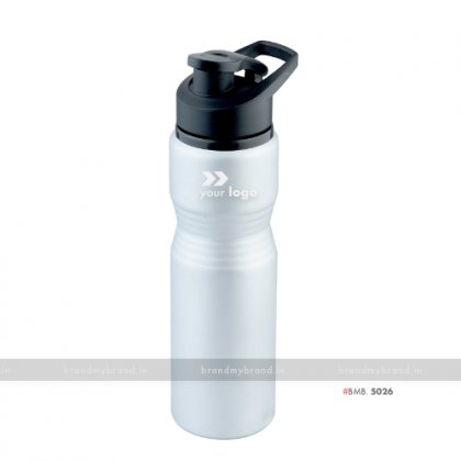 Personalized Silver Matt Curve Alluminium Regular Bottle