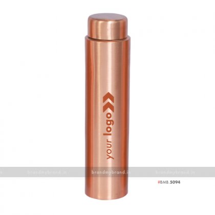 Personalized Sleek Copper Bottle