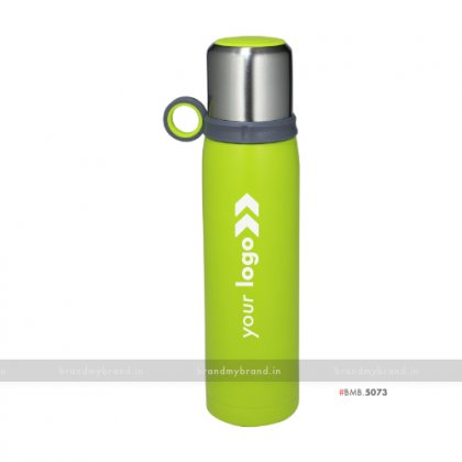 Personalized Steel Cup Green Flask 600ml