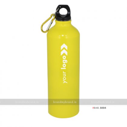 Personalized Yellow Gloss Sports Bottle 750ml