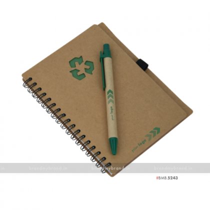 Personalized Green Eco Diary