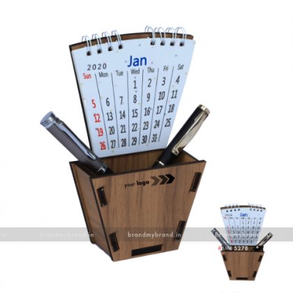 Personalized MDF Pen Stand With Calendar