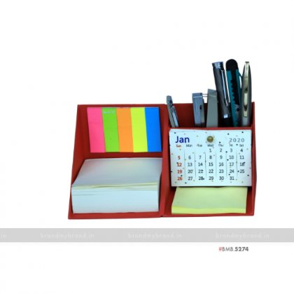 Personalized Red Cube Box with Calendar