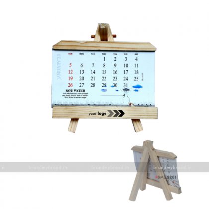 Personalized Wooden Desktop Calendar