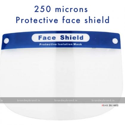 250 microns Protective face shield