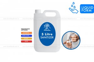 5 Litre Liquid Hand Rub Sanitizer (HDPE Bottle)