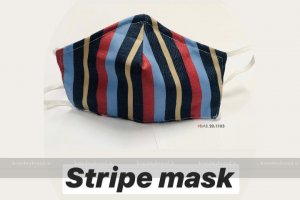 Stripe Cloth Mask - Indian Cloth Mask / Face Cover