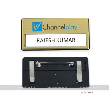 Personalized Channel Play Plastic Name Badge