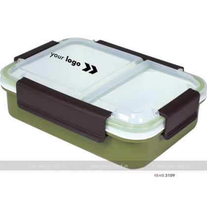 Personalized Military Green 2 Part Lunch Box