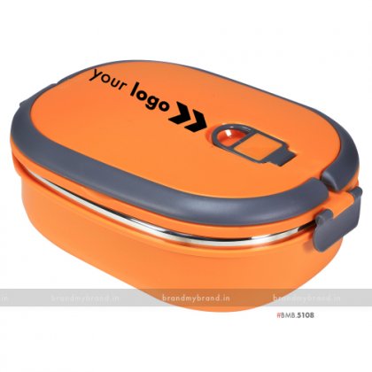 Personalized Orange Matt Big Lunch Box