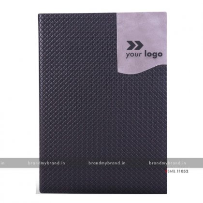 Personalized Black - Hard Cover A5 Notebook