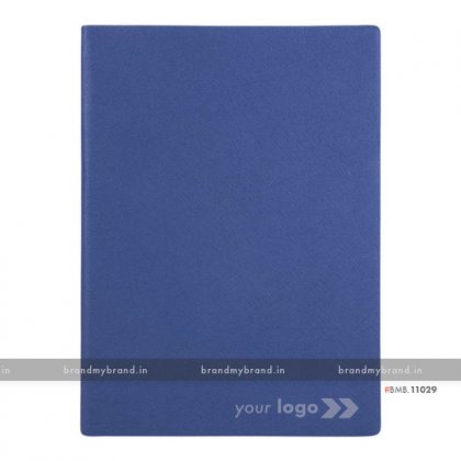 Personalized Blue - Hard Cover A5 Notebook
