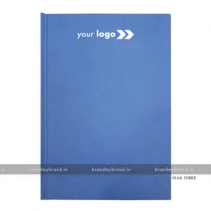 Personalized Blue Texture Paper - Hard Cover A5 Notebook