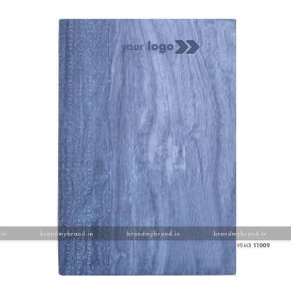 Personalized Light Blue - Hard Cover A5 Notebook