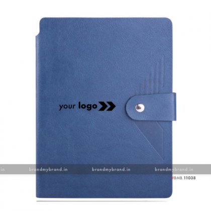 Personalized Pen Holder with Loopi - Blue - Soft Cover A5 Notebook