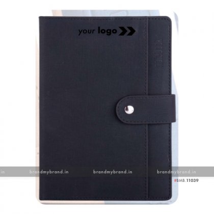 Personalized Pocket Loopi - Black - Hard Cover A5 Notebook