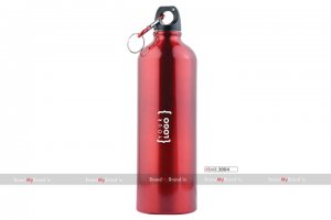 Personalized Red Sports Bottle With Carabiner (750Ml)