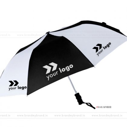 Black and White Umbrella -24 inch, 2 Fold