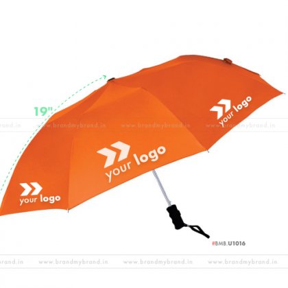 Orange Umbrella -21 inch, 2 Fold