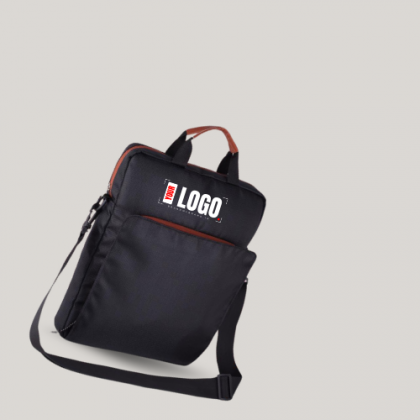 Customized Black and Grey Laptop Backpack with Logo