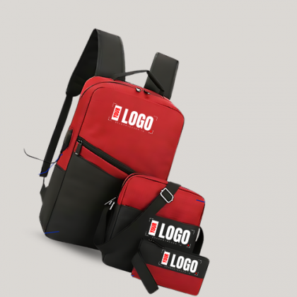 Customized Black Laptop Backpack with Logo