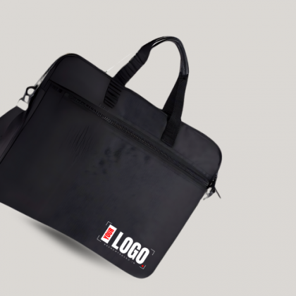 Customized Black Laptop Bag with Logo