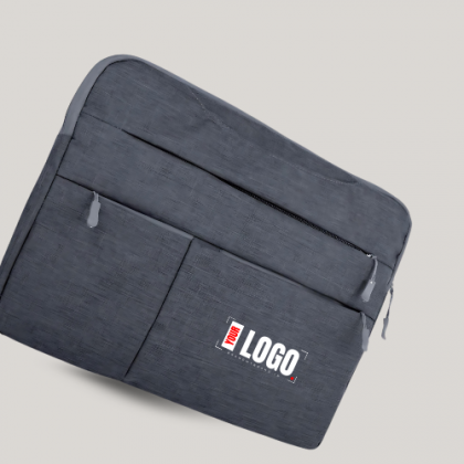 Customized Dark Grey Laptop Sleeve with Logo