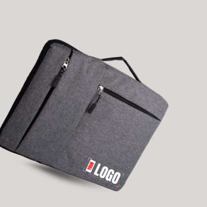 Customized Grey Laptop Bag with Logo